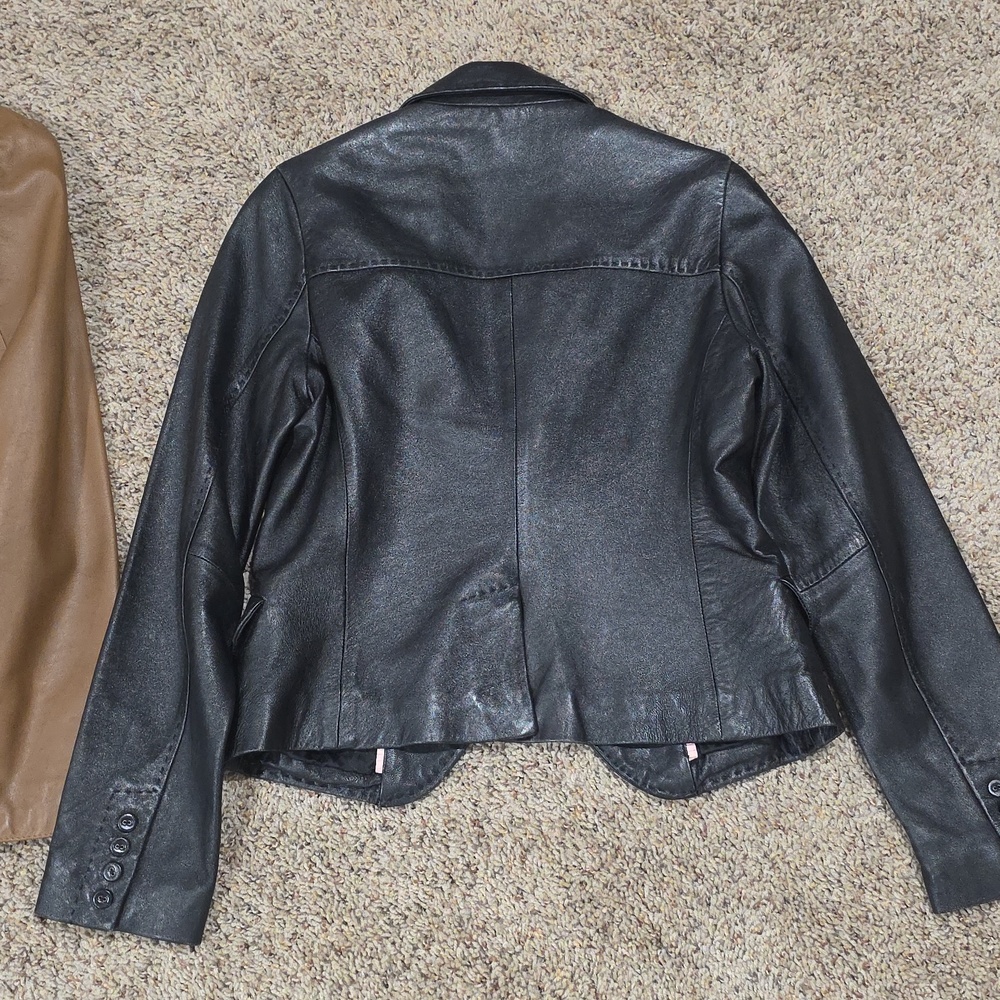Leather Jacket Blazer Bundle 2 Womens Sz 4 Small - Picture 5 of 8